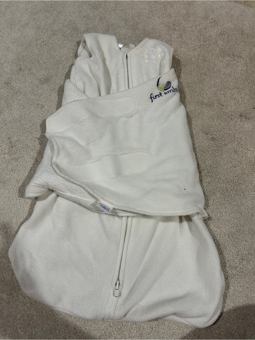 Set of 2 Halo First Embrace Swaddle Sleep Sack Cream Baby Sleep Sacks